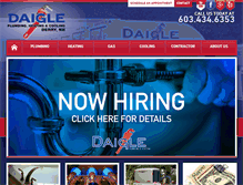 Tablet Screenshot of daigleplumbing.com